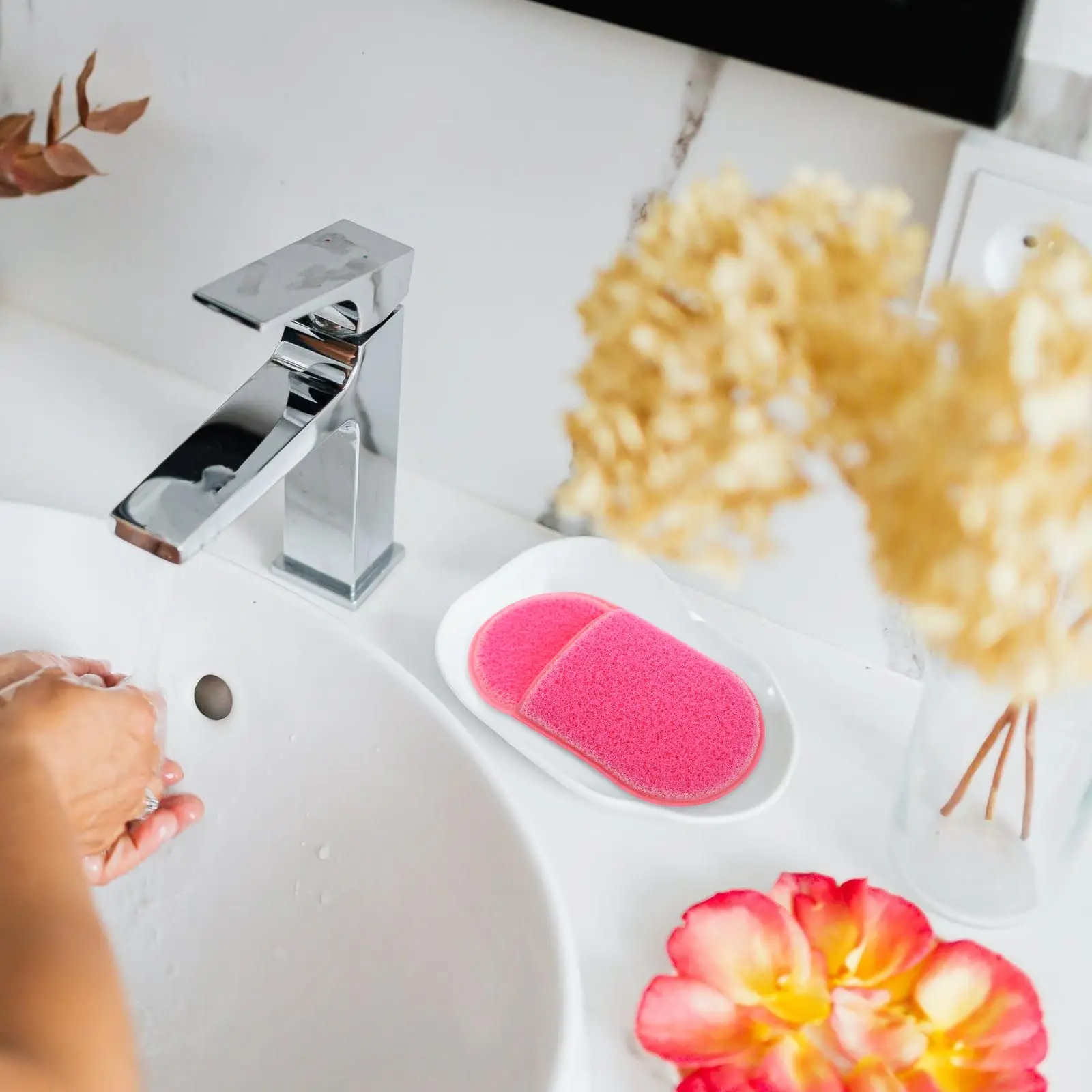 6 spugne detergenti per il viso, lavaggio del viso, rimozione del trucco, pulizia della pelle, tamponi esfolianti, sensibili, sicuri, compatti, leggeri