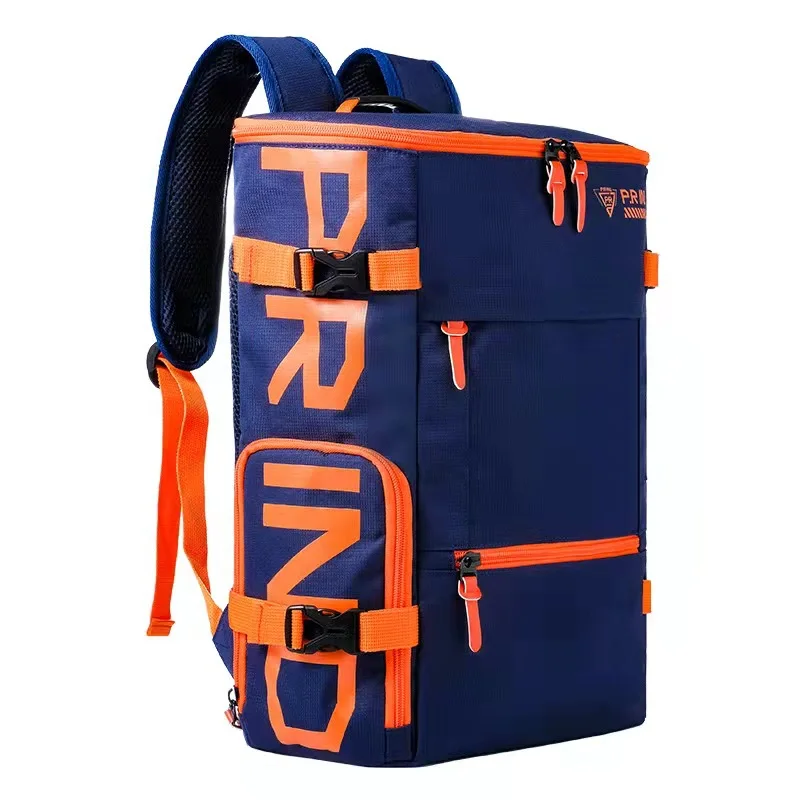 P. R.INDUSTRY 2023 New Durable Thickened Shoulder Strap High Capacity Reverser Badminton Bag Backpack Tennis Backpack