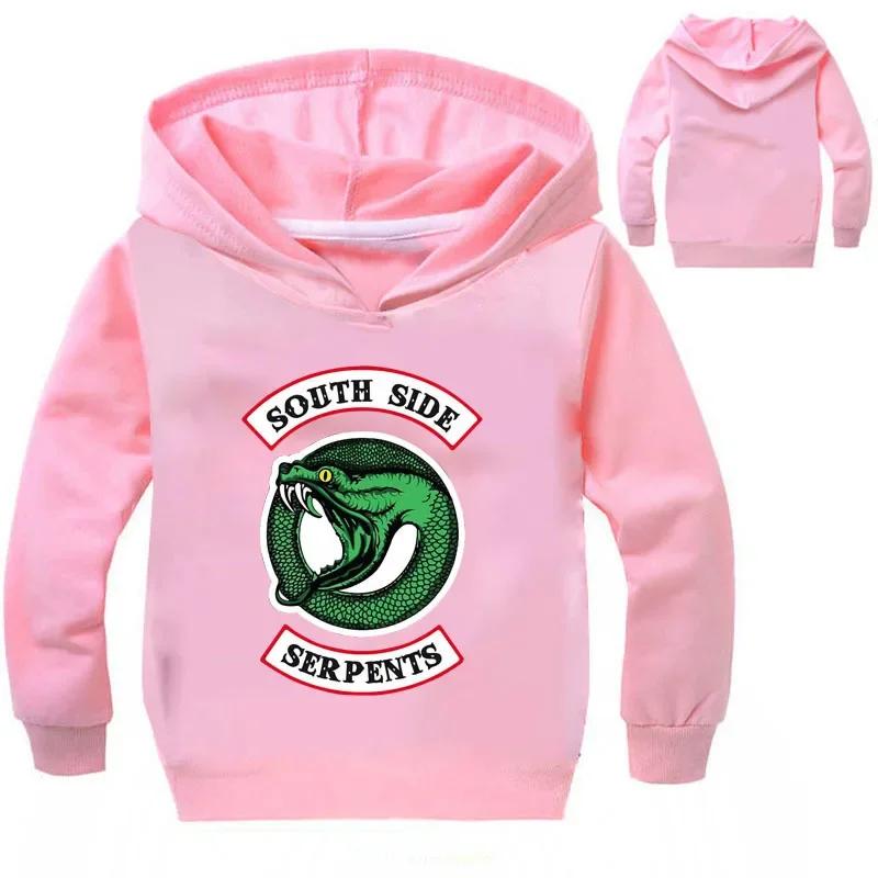 Spring Kids Hooded South Side Serpents Harajuku Riverdale Southside T Shirts Baby Boys Girl Sweatshirts Pullover Hoodies Outwear