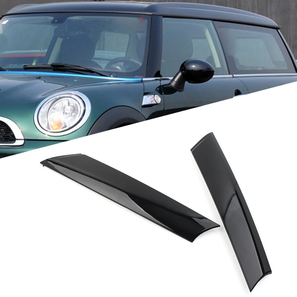 Glossy Black Car Front Side Windshield A Pillar Trim Decorative Left/Right 1Pcs For Mini Cooper R55 R56 R57 51137272583