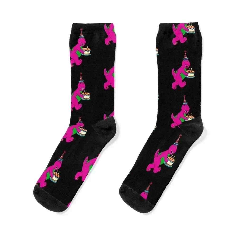 

Barney (Barney & Friends) Socks Non-slip warm winter kawaii christmas gifts Men's Socks Women's