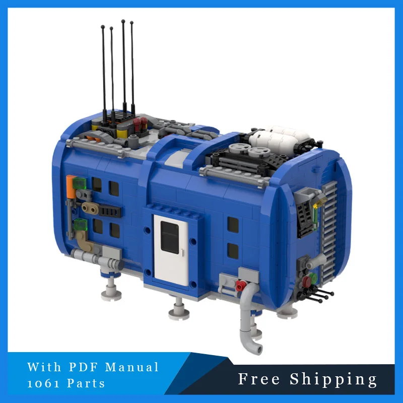 

1061 PCS Space Series Science Fiction Movie Sleep Cabin Model Building Blocks Bricks DIY Assembly Educational Toy Birthday Gifts