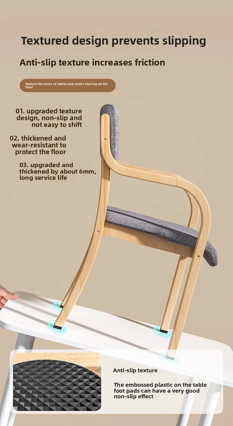 Verdickte Rutschfeste Möbelpads Selbstklebende Gummi-Schalldämpfungsmatten Tisch- und Stuhl-Fußschutzpolster Stoßfänger Anti-Rutsch-Pad DIY-Form – Detail 7