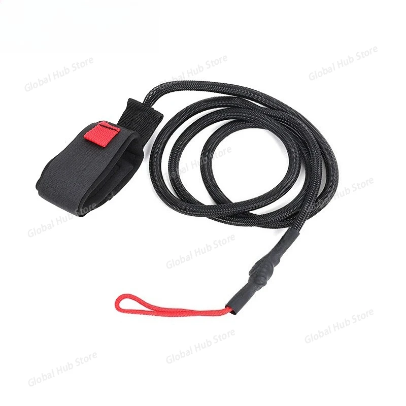 153cm~240cm Surfboard Paddle Leash Surf Leashing Rope Surfboard Leash Foot Coiled Leash Highly Elastic Surfing Foot Cord