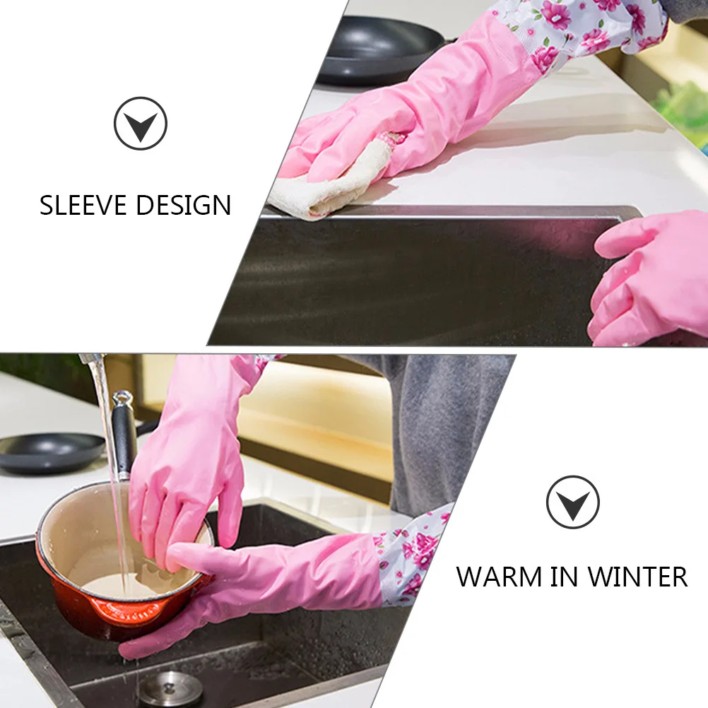 

1 Pair Dish Washing Gloves Heavy Duty Reusable Cleaning Gloves For Kitchen Cooking Gardening Household Dishes Wash Tools Home