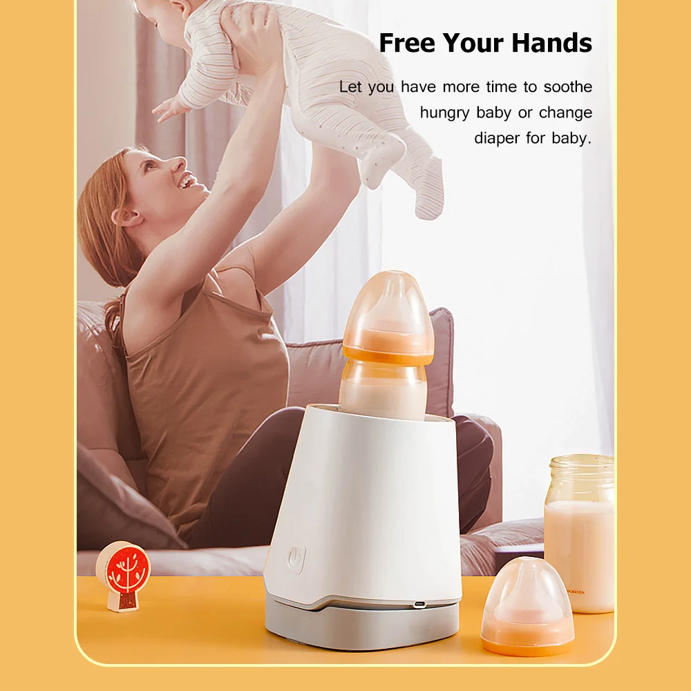 Automatic Baby Milk Bottle Shaker com base inclinado, Máquina elétrica de mamadeira Shake, Liquidificador em pó, Timing