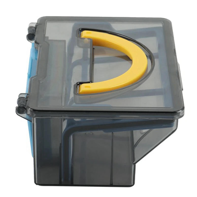 1 pçs caixa de poeira peças reposição para ilife v5s v3 v5 v5s pro robô aspirador peças com filtro hepa + filtro hepa eficiente