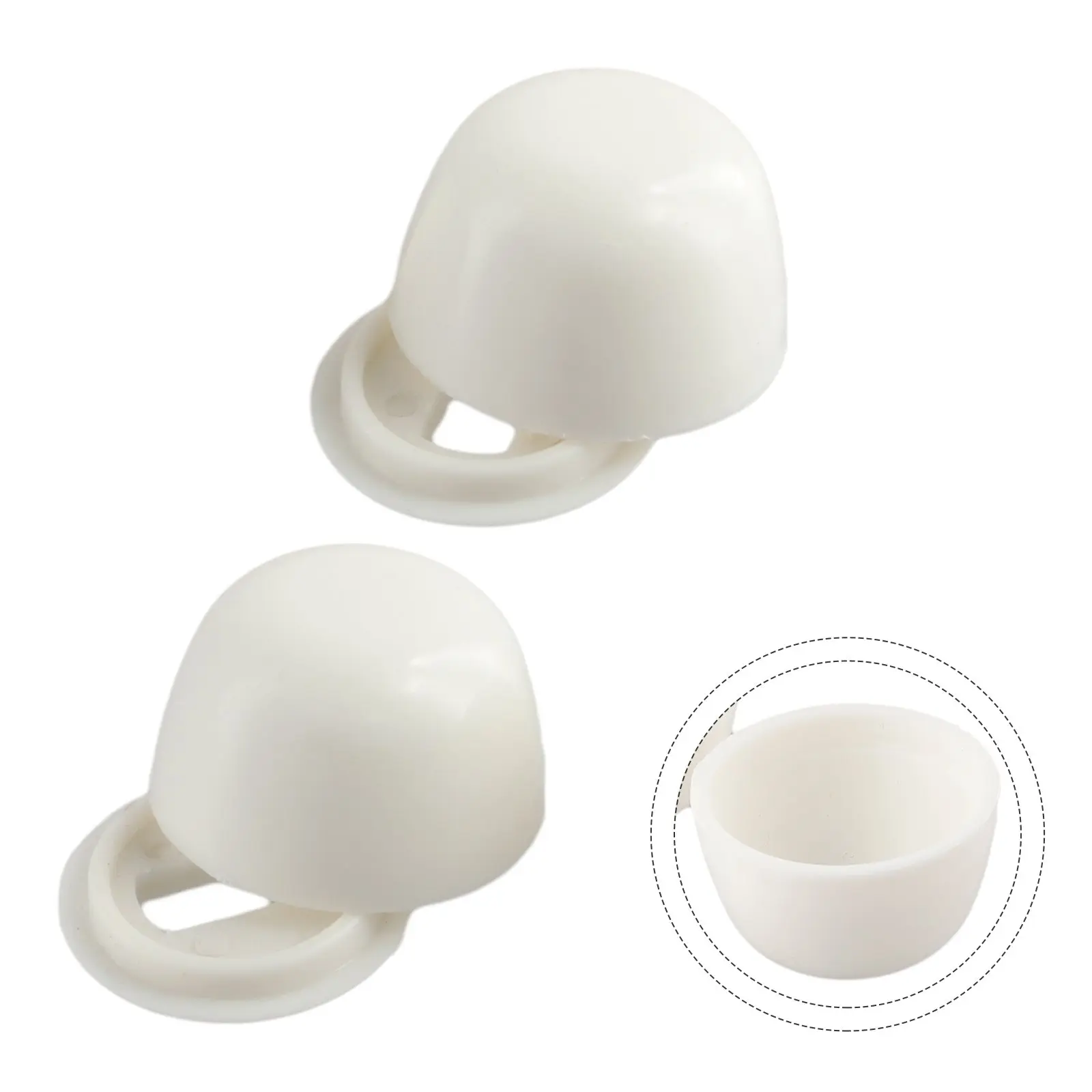 Practical and Easy to Clean Toilet Anchor Screw Cap 2 Pairs Plastic Stinkpot Bolt Cover for a Beautiful Bathroom