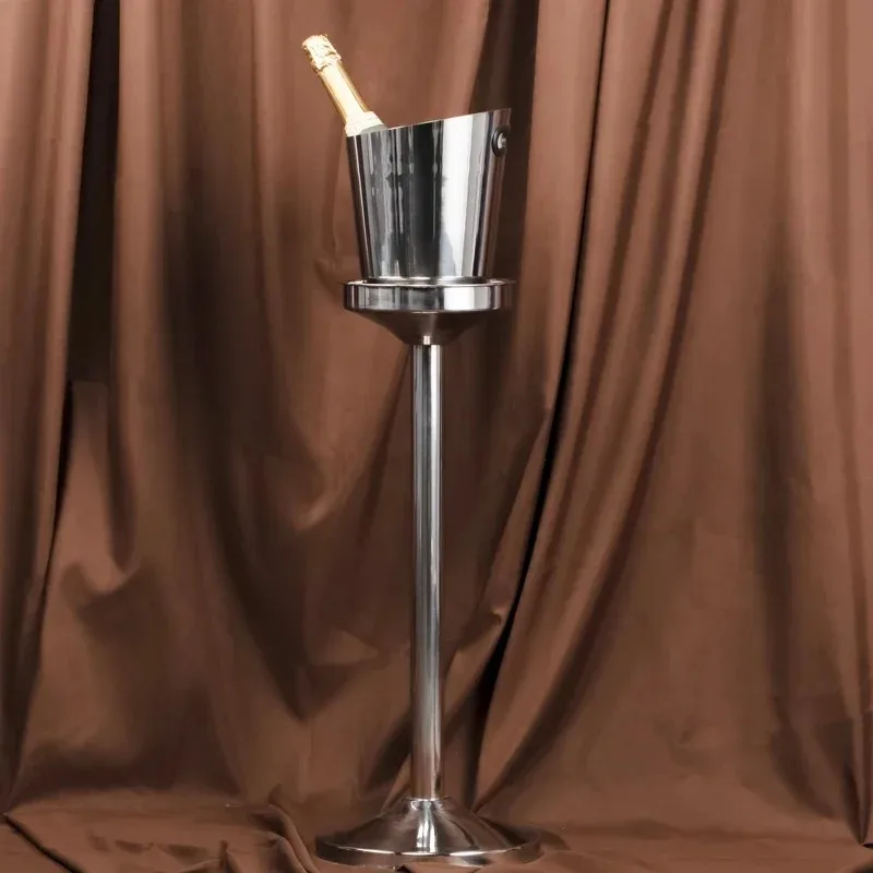 Metal Chilled Bucket with Bracket Set, Can Chill All Kinds of Drinks, Commercial Display and Practical