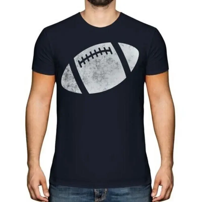 American Fußball Distressed Print Herren Vintage Stil Design Top Jersey