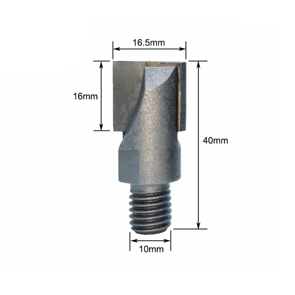 10mm Shank tungsteno Thread Mills CNC Bottom Cleaning Router Bit Door Lock Slotting fresa strumenti per la lavorazione del legno