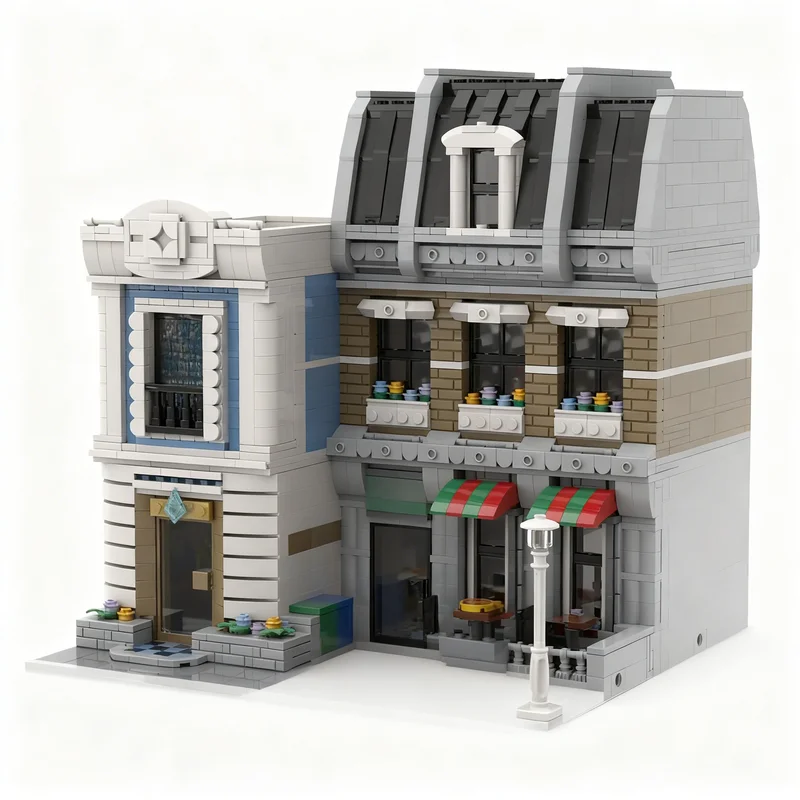 2933pcs MOC Modular Buildings The Pizza Parlor & Arcade Model Building Blocks Toy Christmas Gifts Construction Idea Education