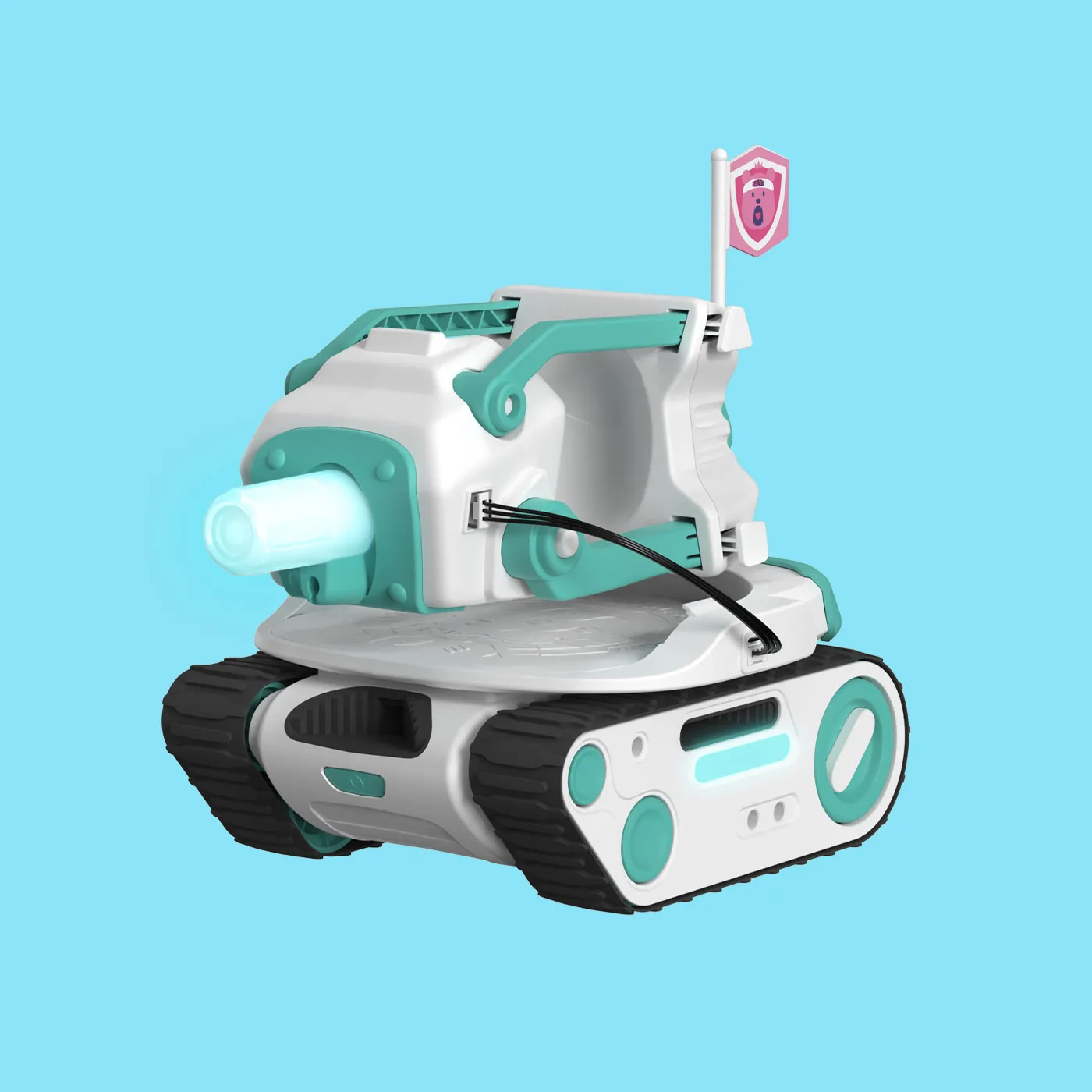 New Panxer for Blue Eilik Robot Emo Toy Interaction Robot, a Cute Intelligent Companion Remote-controlled Toy Combat Vehicle