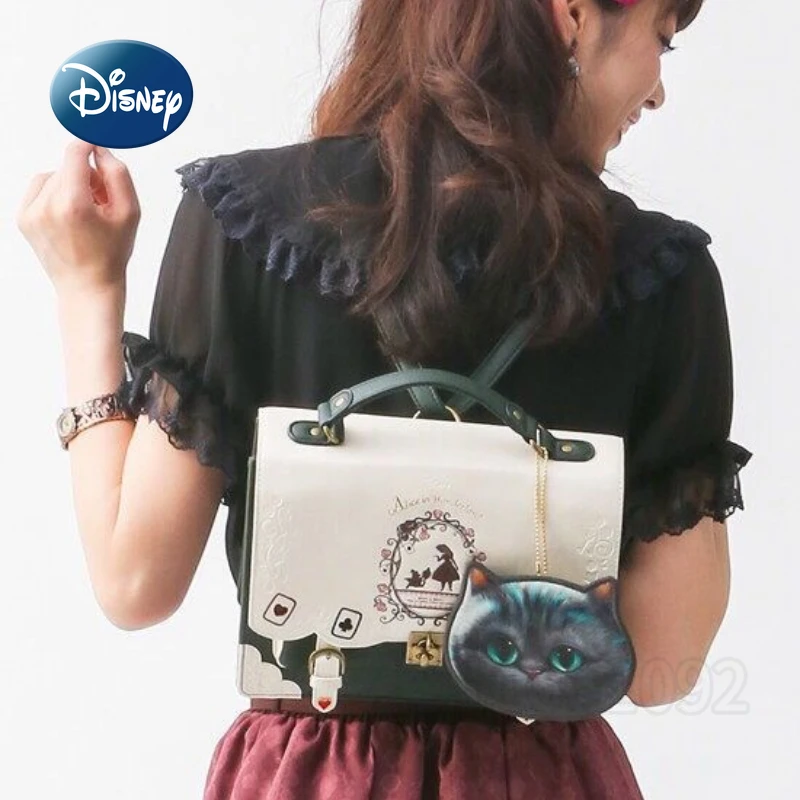 Imagem -06 - Bolsa Feminina de Grande Capacidade Disney Alice Mochila de Luxo Original Desenho Animado Estilo jk Bolsa Lolita Nova Moda