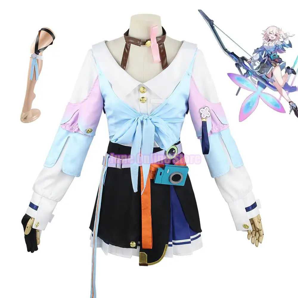 

March 7th Cosplay Game Honkai: Star Rail Clothes Dress Suit Girl Halloween Carnival Cosplay Party Props AccessoriesSuit