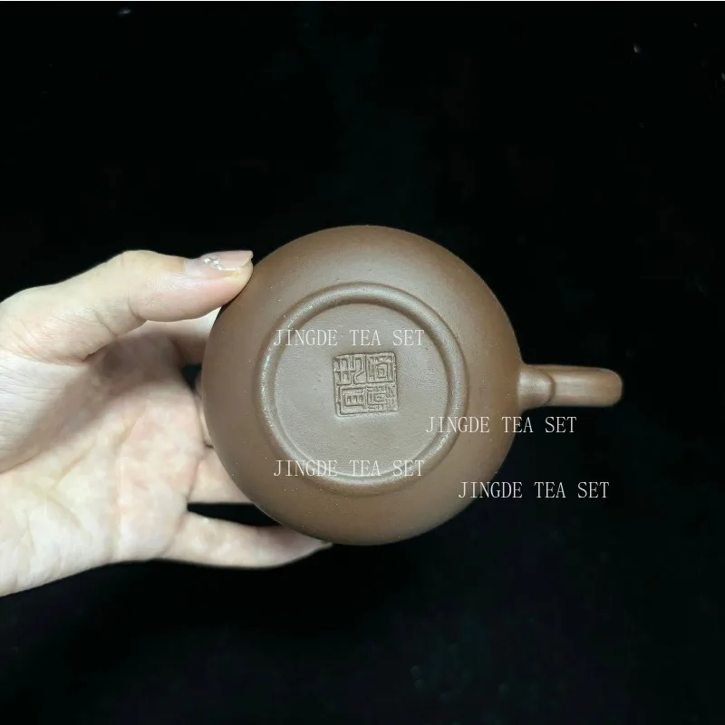 Chinese Yixing Purple Clay Tea Pot Hand Made Pot Dahongpao Mud Tea Set Xishi Teapot Custom Gifts Authentic 120ml