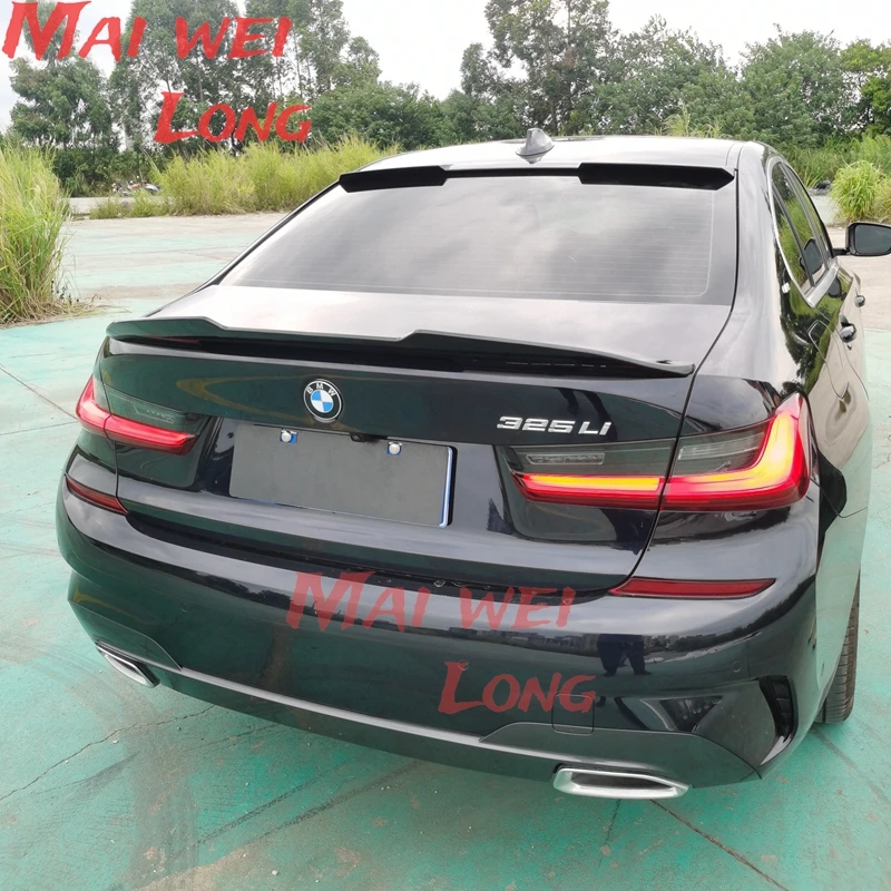 Car Rear Spoiler Wing Trunk Splitter Lip Decklid Flap Duckbill Trim For BMW G20 330i G80 M3 2019 2020 2021 2022 PSM