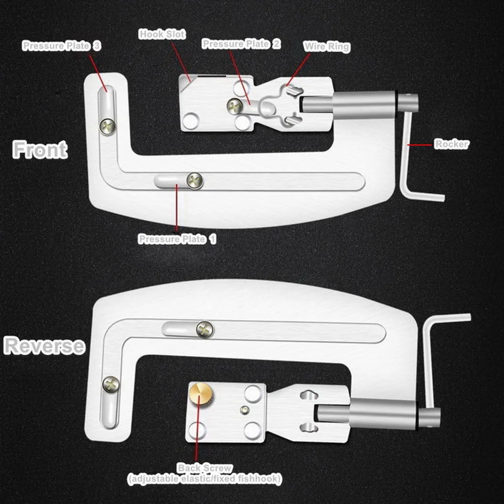 Anzuelos de pesca semiautomáticos, máquina de nivel portátil de acero inoxidable, anudador de línea, aparejos de atado