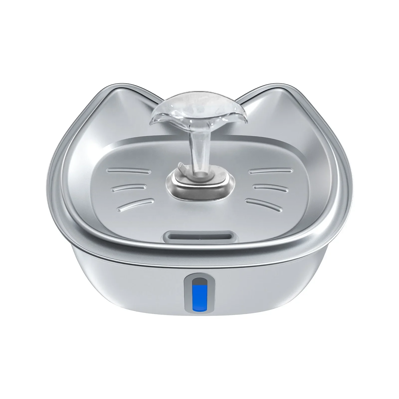 

Water Dispenser LED Light Cycle Multiple Filtration, 3L Large Capacity,silent Cat and Dog Water Feeder