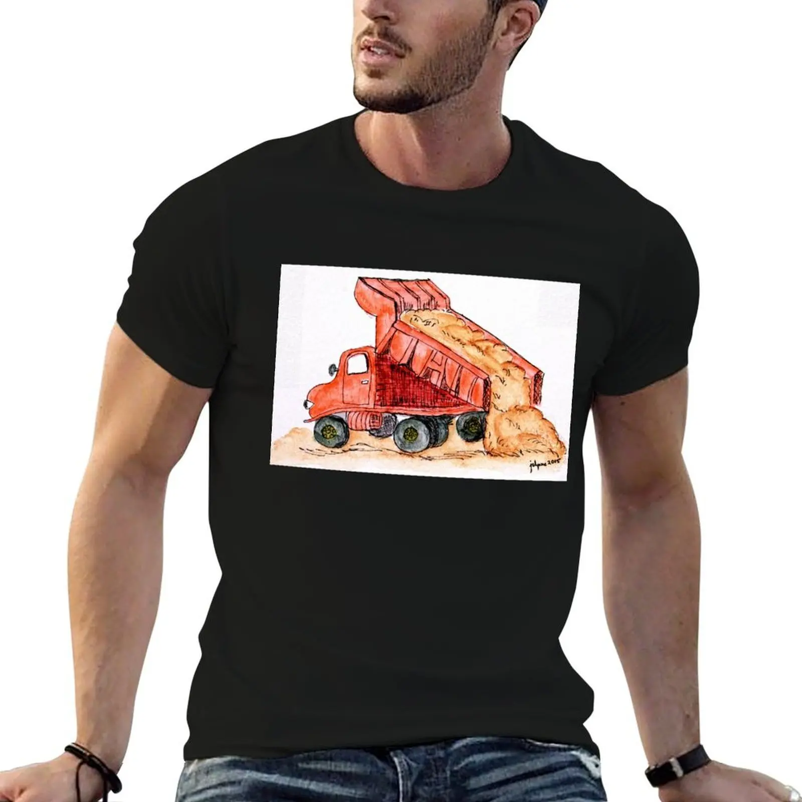 Dump Truck T-Shirt mens graphic t shirts t shirts with prints anime tshirt T-Shirt