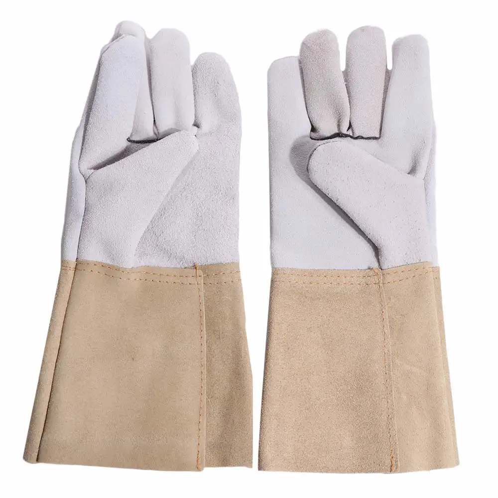 

1 пара износостойких сварочных перчаток, термостойкие, устойчивые к порезам, защитные перчатки, устойчивые к проколам, сверхпрочные перчатки-нарукавники