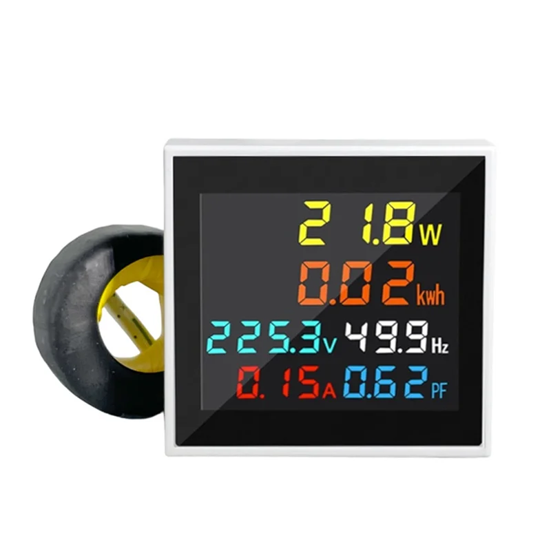 

ABUI-AC 50-300V Digital Voltmeter Ammeter 100A Wattmeter Frequency Meter Voltage Monitor Current Factor Volz Ampherz KWH