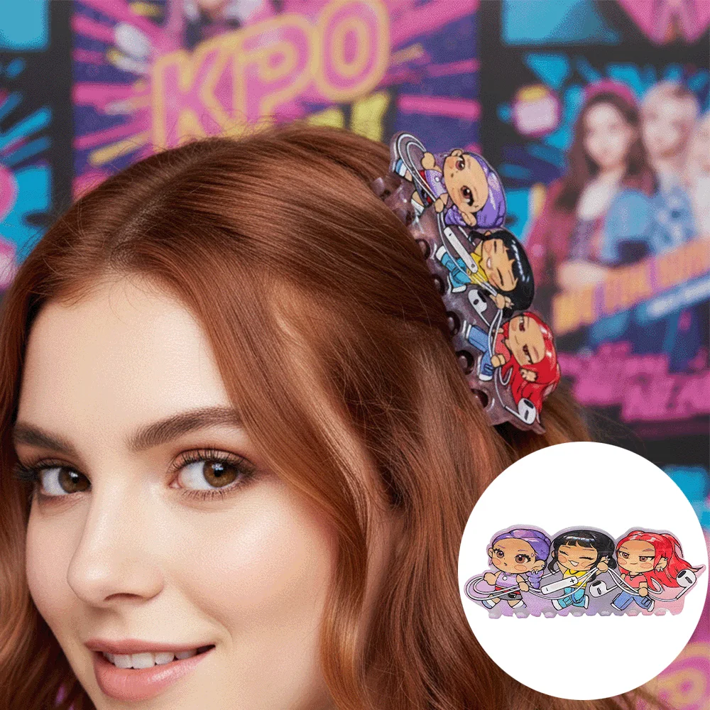 KPOP Witch Hunter Group süße Mädchen-Haarklammer, eine multifunktionale Haar-Accessoire-Haarklammer, die zum Dekorieren von Haaren verwendet wird