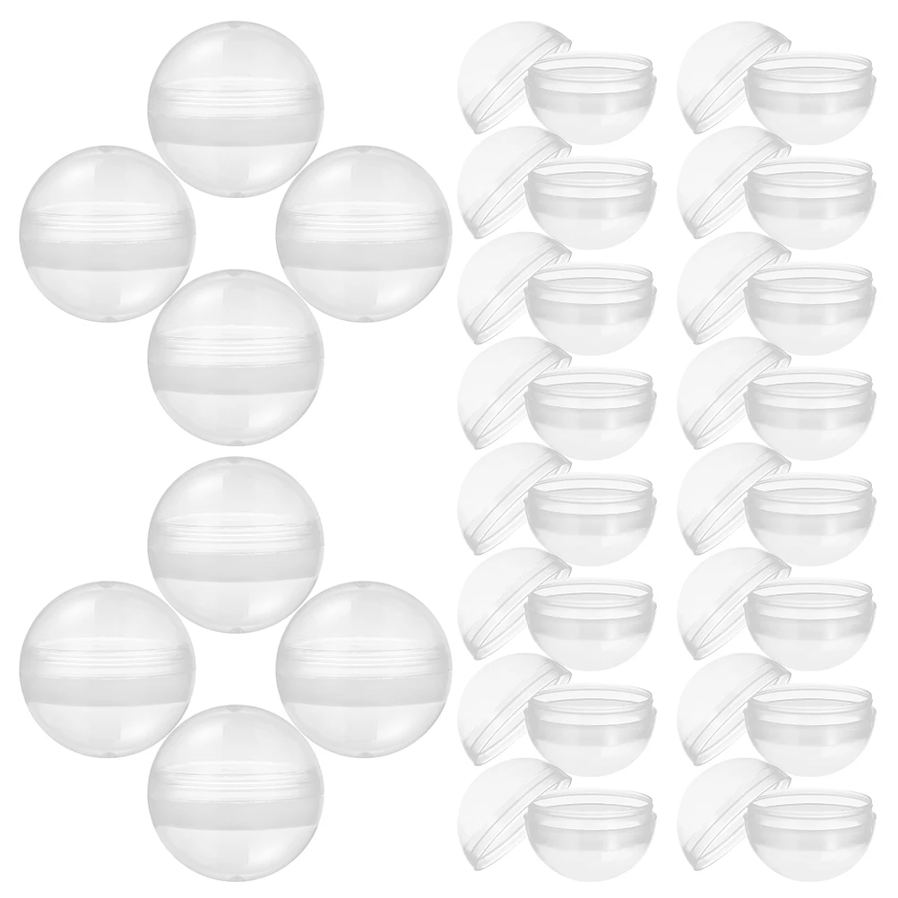 

100pcs Round Clear Empty Candy Storage Balls Fillable Vending Machine Party Favors s Packaging Display Box 5Mm