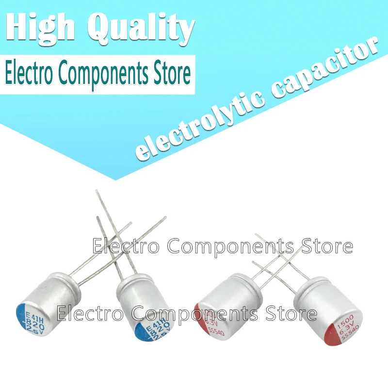 

10Pcs 270uF 16V Solid State Capacitor 8x9mm 8x12mm Super Low ESR 16V270uF For Motherboard VGA Solid Capacitors 270uF16V