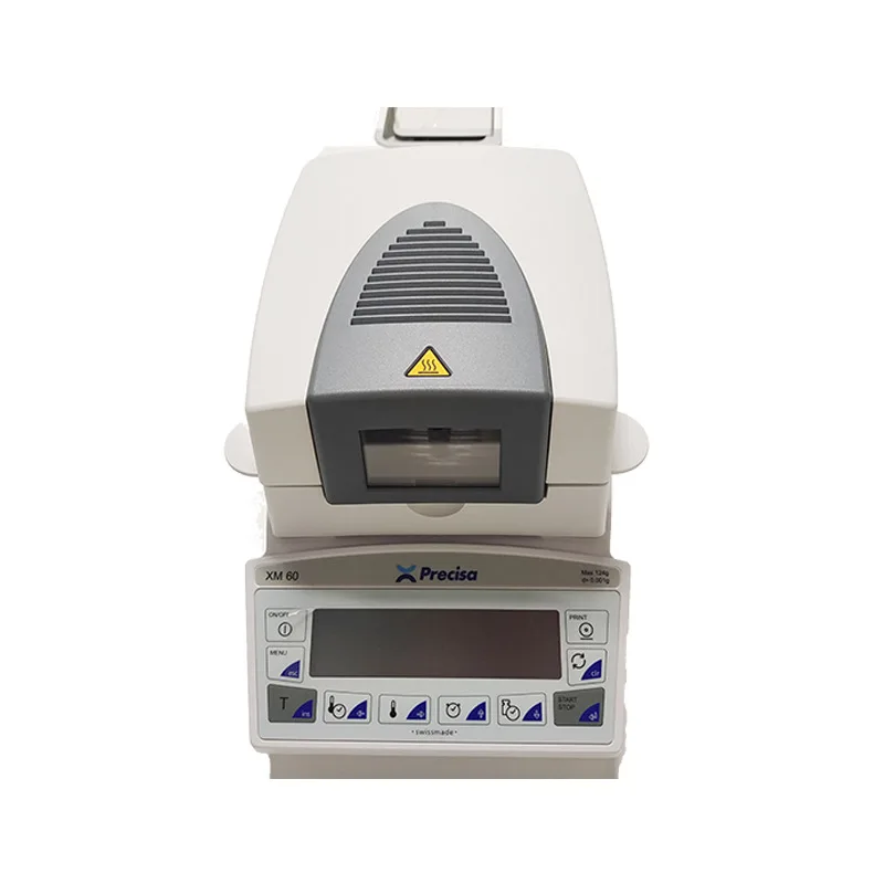 Swiss Precisa prissx XM60 sludge infrared moisture analyzer XM66 halogen moisture analyzer