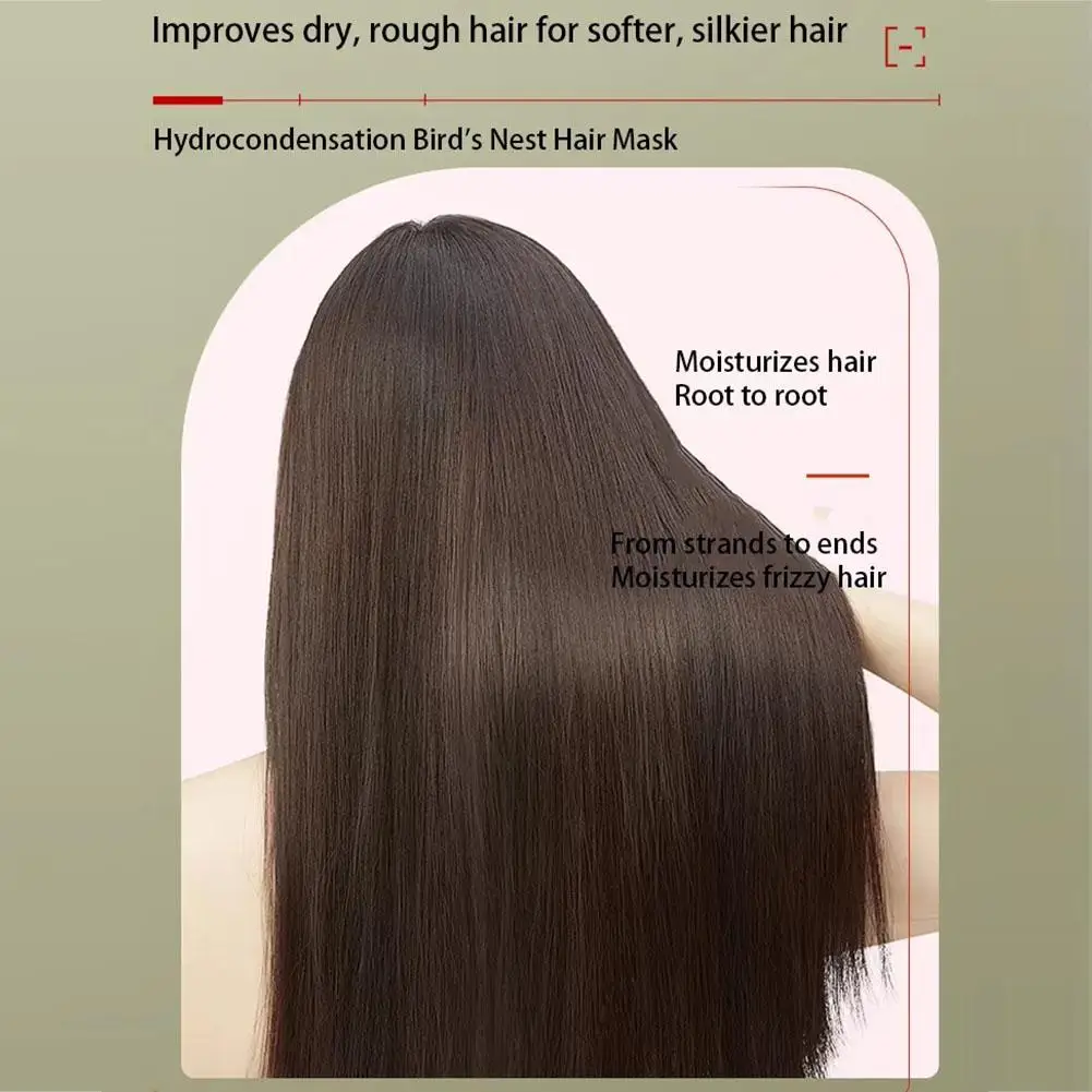 300 мл V7 Водяно-гелевая маска для волос «Птичье гнездо», глубоко питательная, сухая, вьющаяся, поврежденная, коллагеновая, волшебная, блестящая, восстанавливающая волосы