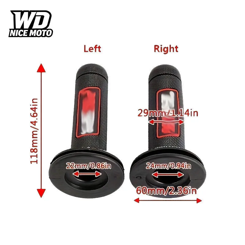 Motorcycle Grips Gel Anti-slip Wear-resistant Shock-absorbing Handle Rubber ATV Scooters Motocross Handle Accessories