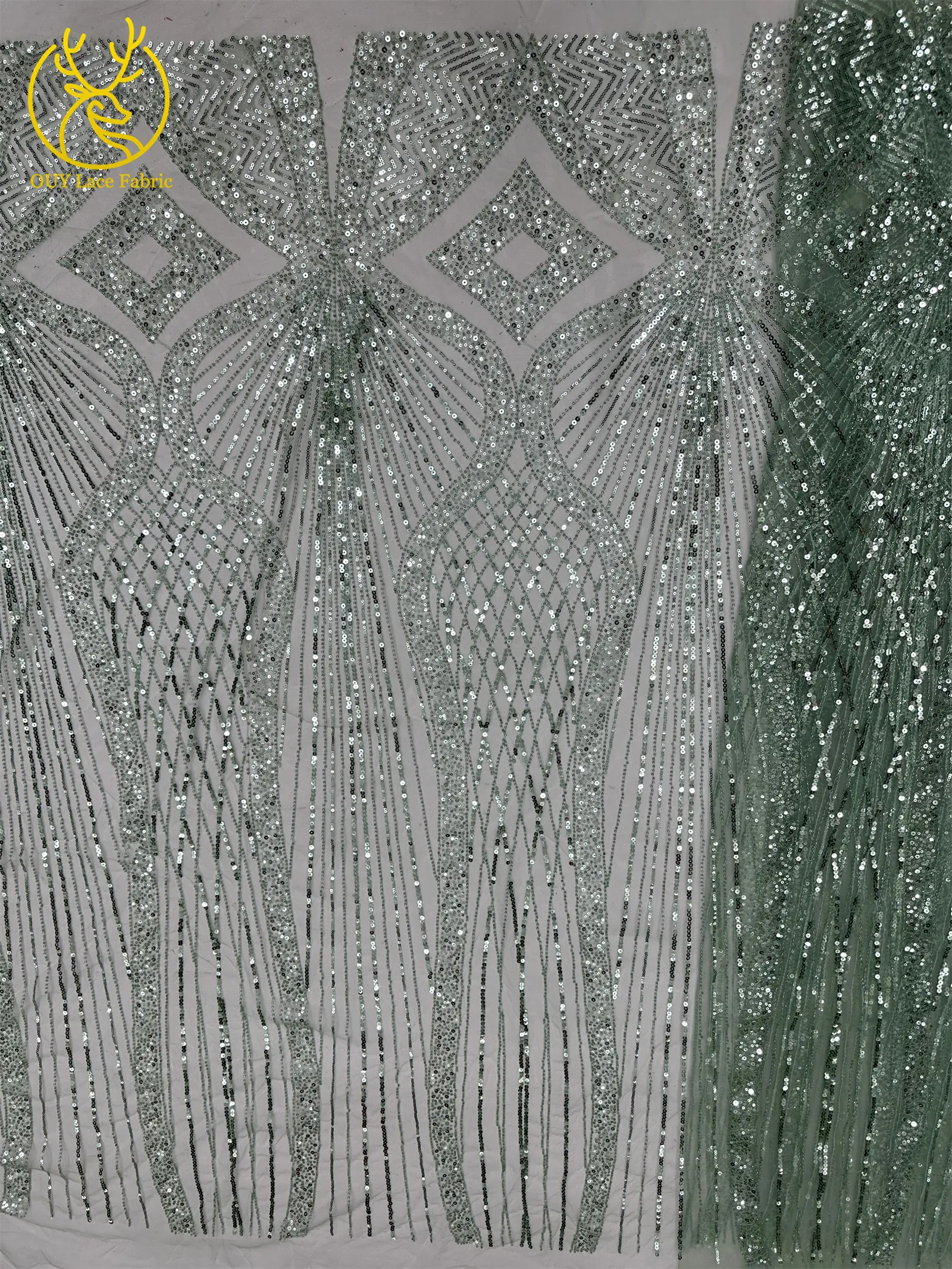 5 Yards Afrikanischer Spitzenstoff 2026 Hochwertiger Französischer Perlen-Pailletten-Spitzenstoff Nigerianischer Tüll-Spitzenstoff für Damen-Abendkleider – Detail 15