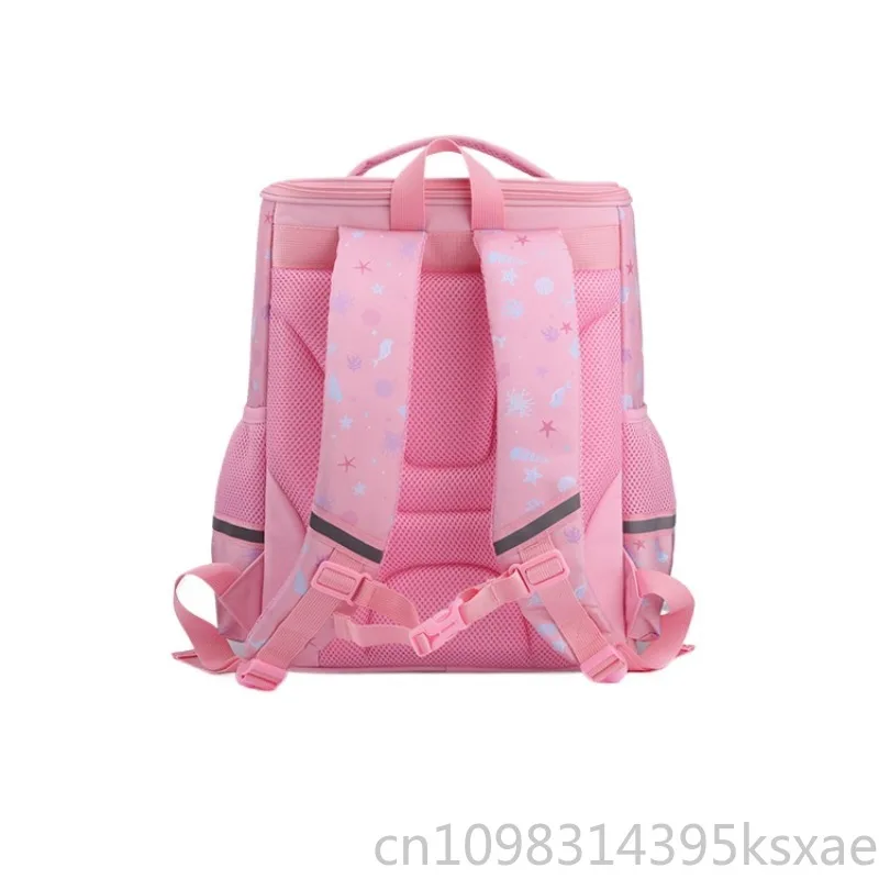 Disney Cute Mermaid Backpack Lightweight School Bag with Spine Protection Elementary Student Bookbag for Girls Boys Grade 1-6
