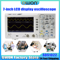 OWON SDS Series SDS1022-SDS1102 Digital Oscilloscope 2-Channel 100MhZ Bandwidth 1GS/s Sampling Rate 7-Inch Desktop Oscilloscope