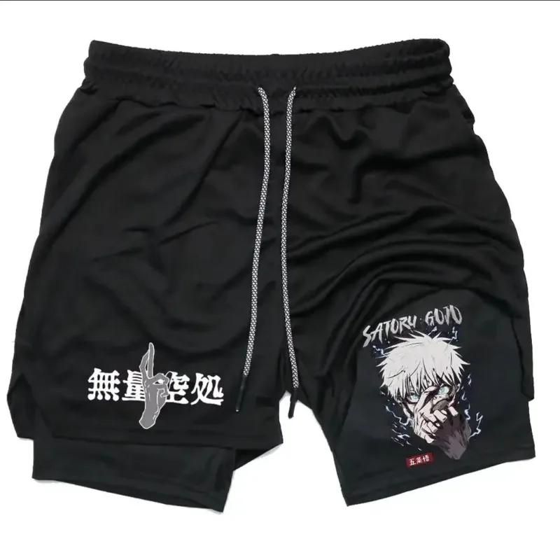 مجموعة Jujutsu Kaisen 2025 الجديدة من السراويل الرياضية Gojo Satoru غير محدودة طباعة باطلة قابلة للتعديل برباط علامات تقنية ملعون