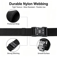 Ceinture tactique authentique pour hommes, boucle à dégagement rapide, ceinture militaire en toile de nylon, ceinture tressée décontractée pour le sport et l'entraînement en plein air 4