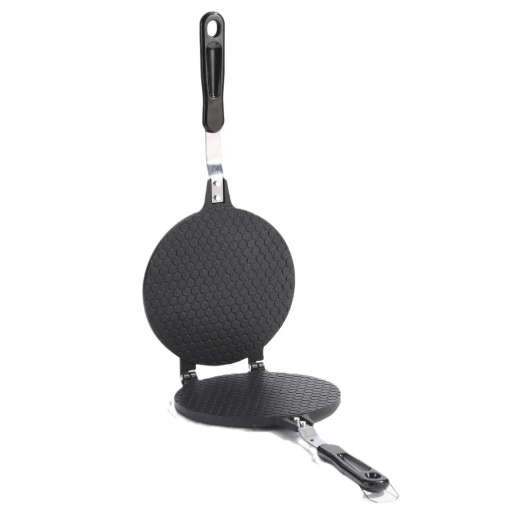 

Honeycomb/Lattice Pattern Egg Roll Baking Pan Aluminium Alloy Non-Stick Ice Cream Cone Pan Household DIY Egg Roll Maker Waffle