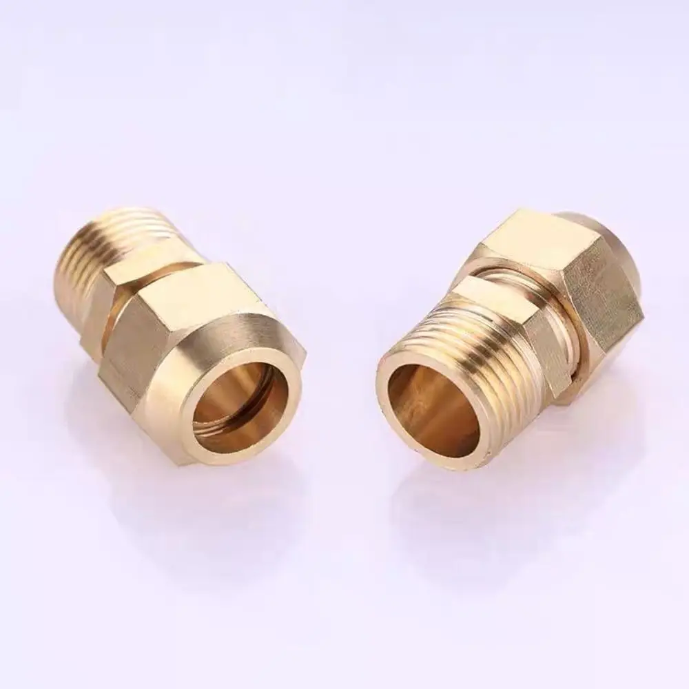 Brass Flare Adapter Gold 1/4