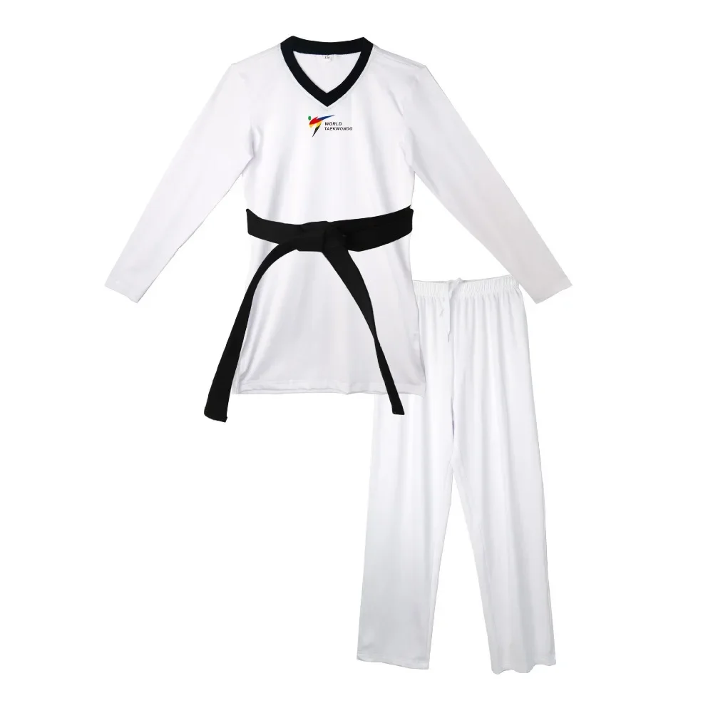 Stretch Tight Quick-drying Taekwondo Suit Unisex Children's Adult Competition Suit Fighting Suit 120-200cm