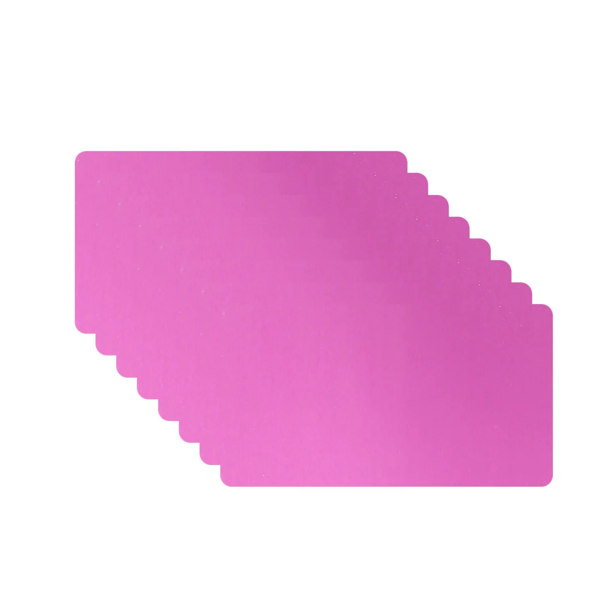 

50 шт. Визитные карточки с лазерной гравировкой, тонкие фиолетовые анодированные алюминия 0,2 мм, именная карточка «сделай сам», совместимая с ЧПУ, пустая кредитная карта, тепло