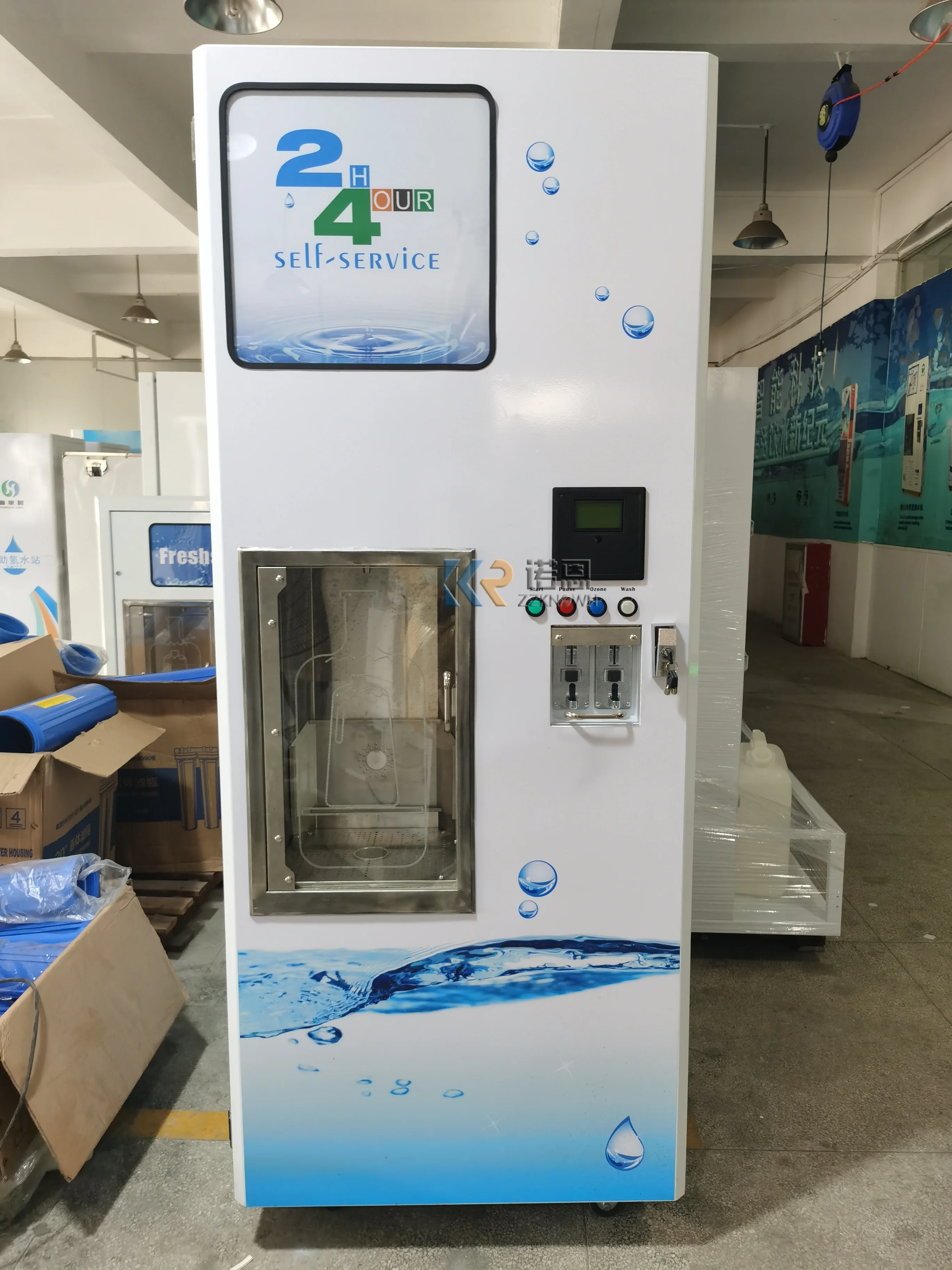Automatic Bagging Automatic Ice Vending Machine, Reverse Osmosis Water Ice Vending Machine, Block Ice Vending Machine Customized