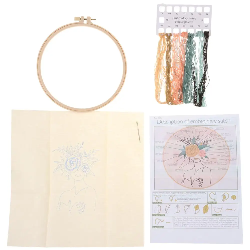 

Вышивка для начинающих, холщовая большая сумка, шипы для вышивки, набор для шитья «сделай сам», набор для вышивания, навыки вышивания, любители рукоделия