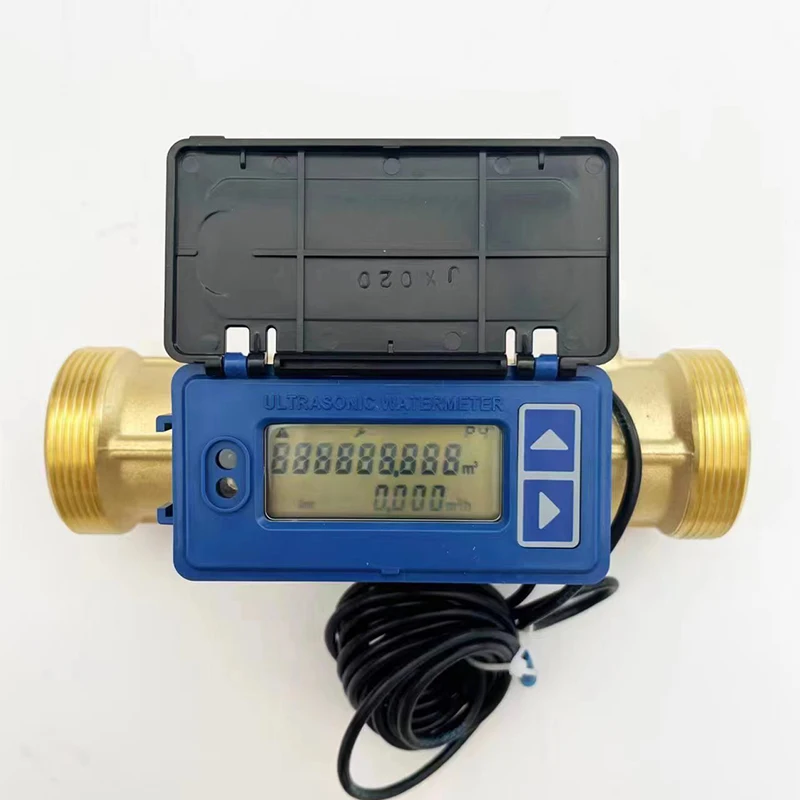 Sandwich ultrasonic liquid meter, small diameter, DN15-40mm, Rs485 sensor, MBUS, copper tube, smart water meter counter, factory