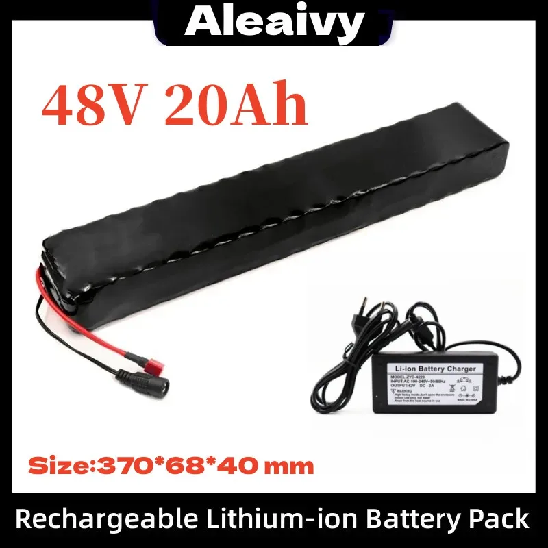 

18650 48v 20Ah Lithium Battery Pack Pack 13S3P Rechargeable Battery Pack, Suitable for 1000w Electric Bicycles Scooters