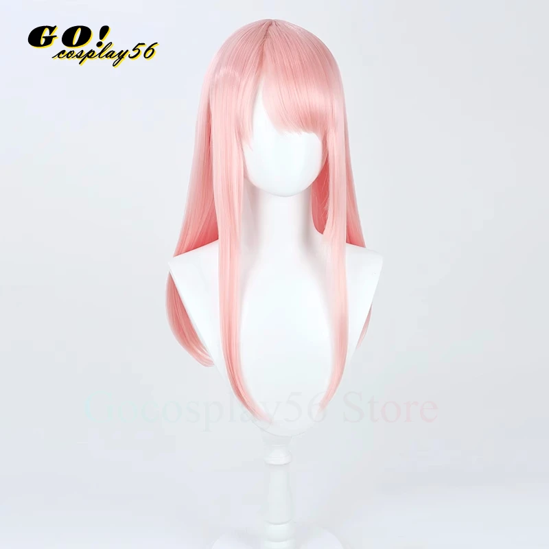 Project Sekai Akiyama Mizuki Cosplay Peruca Amia mzk Rosa 80cm Longo Hetero Resistente Ao Calor Cabelo Role Play Vtuber Headwear