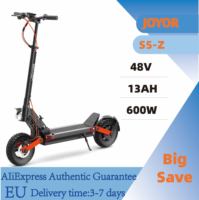 JOYOR S5-Z Electric Scooter, 48V 13Ah Battery, 600W Motor, 10*3-inch Tires, 25km/h Speed, 40-55km Range, Front & Rear Disc Brake