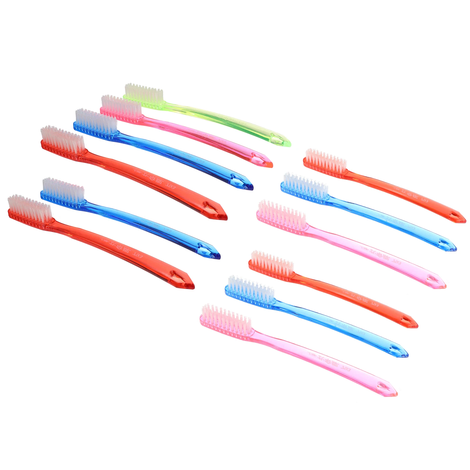 

12pcs Hard Bristles Toothbrush Adult Premium Manual Teeth Stain Cleaning Tool For Daily Travel Use Ultra Hard Bristle Brush