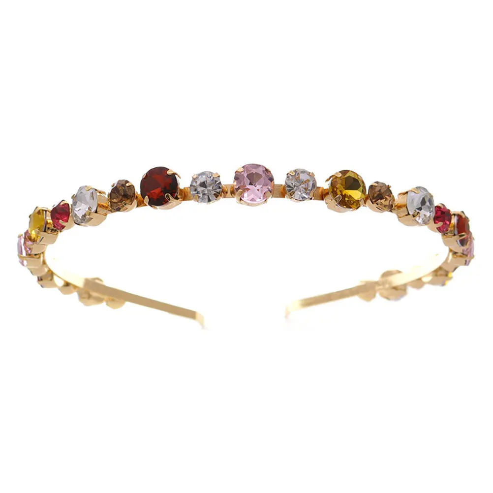 

Crystal Headband Hair Accessories Rhinestones Stylish Alloy Bridal Headdress Women Party Hair Styling Tools Decor