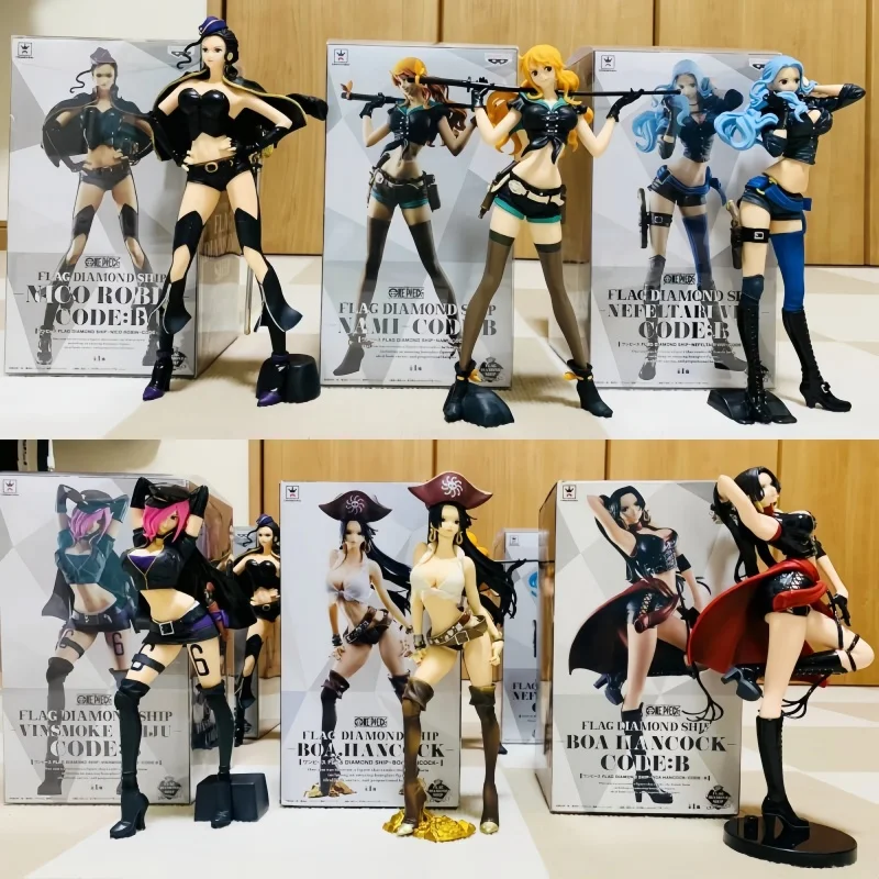 

Bandai Banpresto Original One Piece Nico Robin Code B Boa Hancock Code B Nami Model Doll Brand New Boxed Action Figure Toy Gift